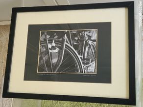 Otros objetos de arte: Fotografía artística, Bicicleta Ámsterdam de Carlos Jové, enmarcada.